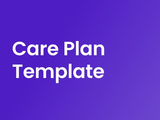 Care plan template